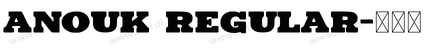 Anouk Regular字体转换